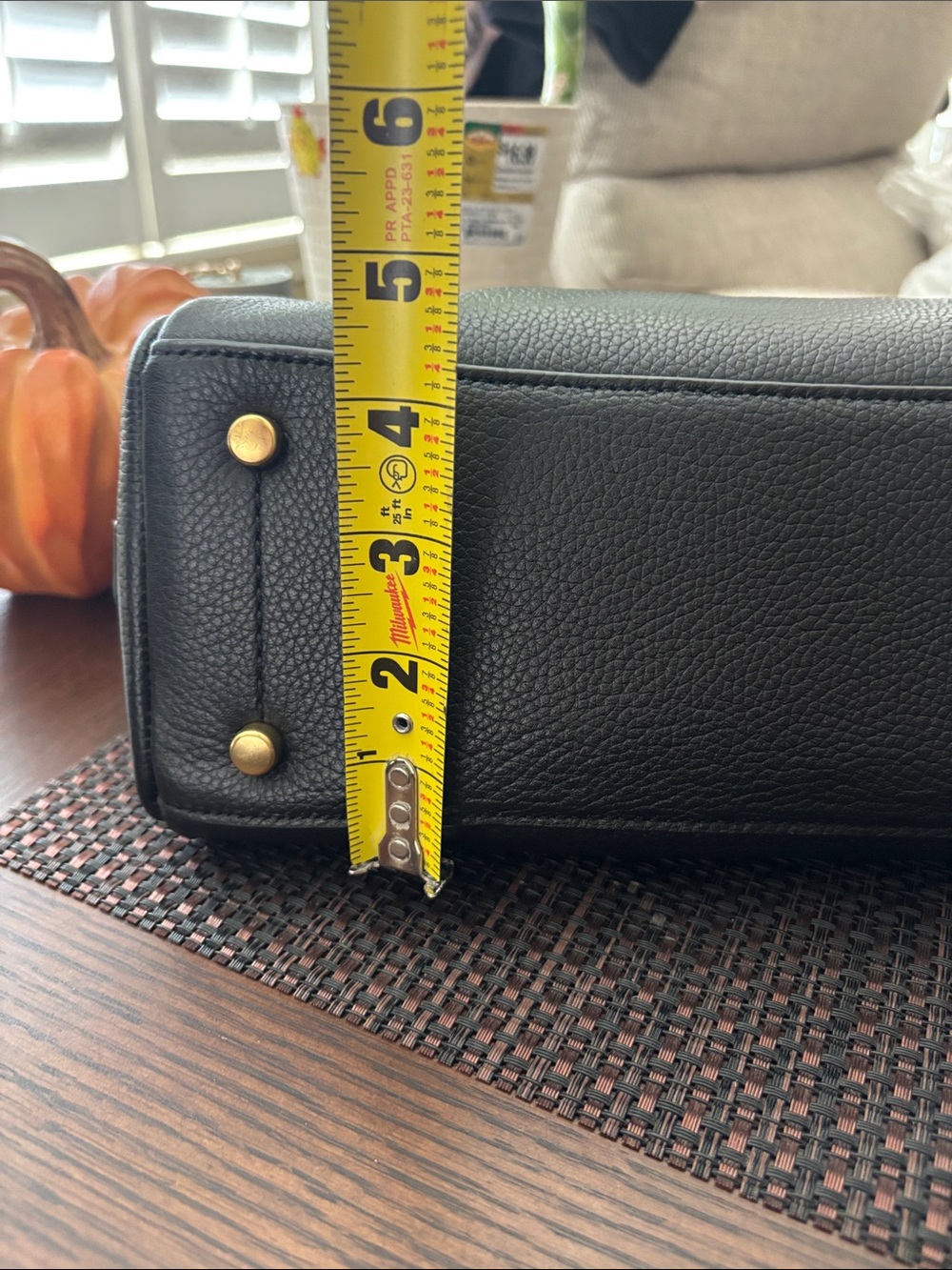 Coach Lora 30 in Black Pebbled Leather with Gold Hardware - Picture 14 of 14